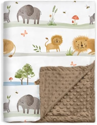 BORITAR Baby Blanket 30x40 Inch Plush Minky