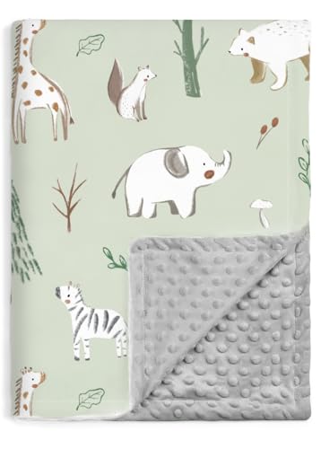 BORITAR Baby Blanket with Woodland Design 30x40 Inch