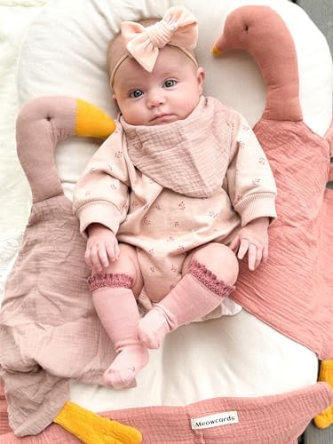Wimist Baby Lovey Blanket Duck Toys for Newborn 0-6 Months