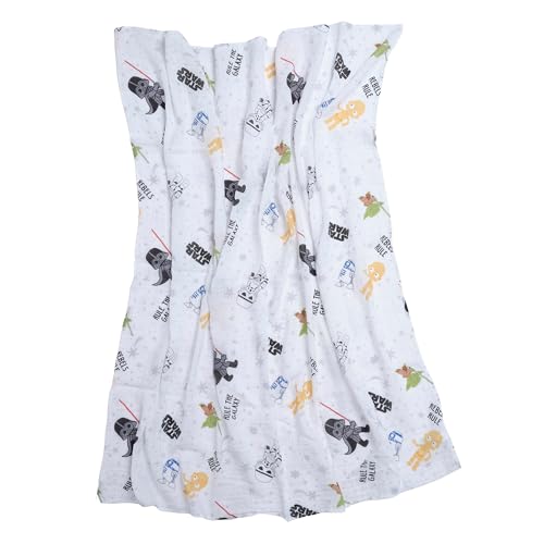 Lambs Ivy Star Wars 2-Pack Muslin Swaddle Blankets