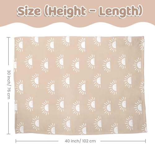 Sun Minky Baby Blanket 30x40 Inches for Newborn and Toddler