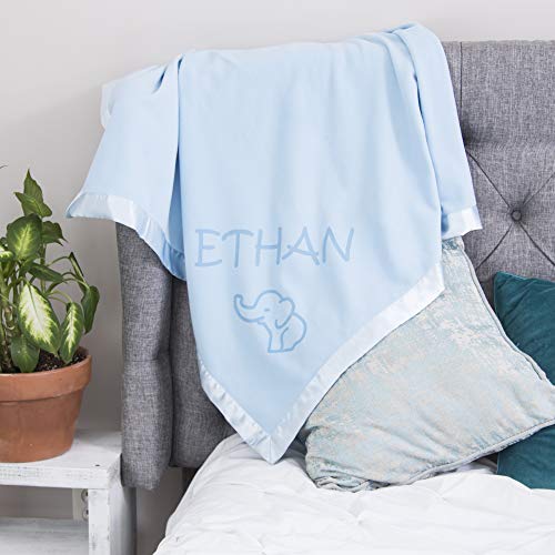 Custom Catch Personalized Baby Blanket - Elephant