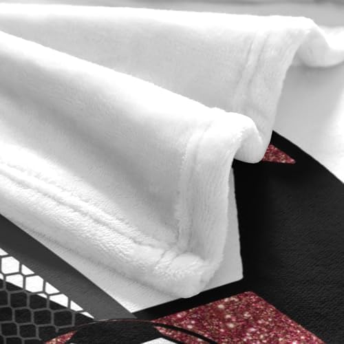 Deven Personalized Soccer Ball Maroon Baby Blanket - 30x40 Inches