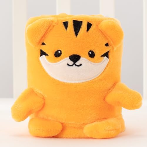 Babyhuggle Foldable Tiger Plush Blanket