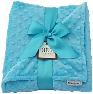 MEG Original Turquoise Minky Dot Baby Blanket