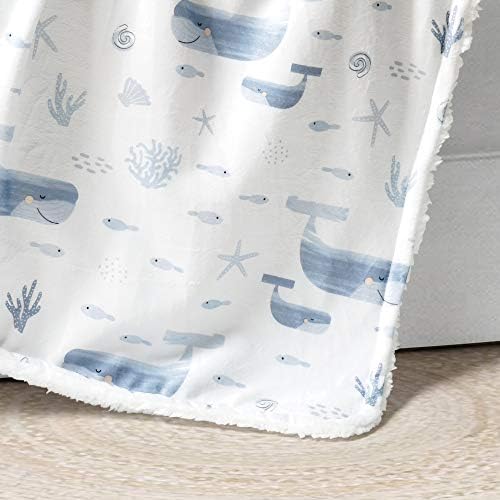 Lush Decor Baby Seaside Sherpa Blanket 30x40