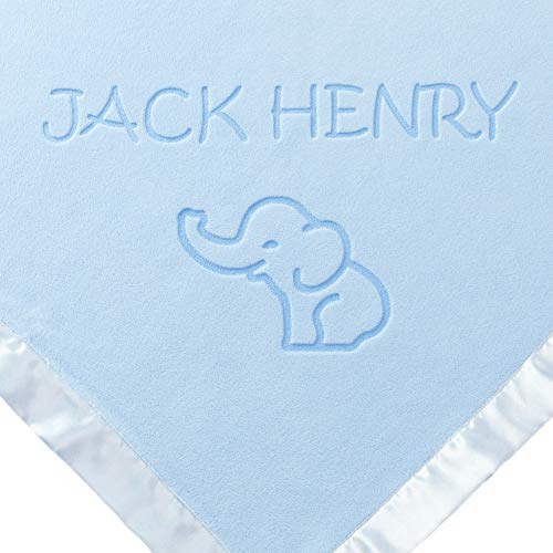 Custom Catch Personalized Baby Blanket - Elephant