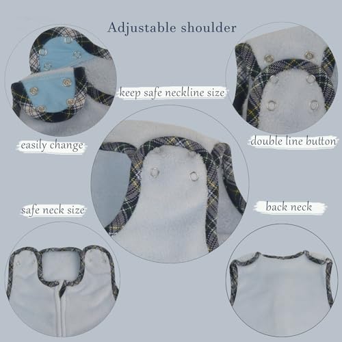 BLOOMSTAR Toddler Sleep Sack with Feet for 3-6 Years