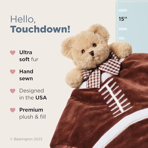 Bearington Collection Football Lovey Snuggler Blanket