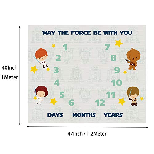 ShellboBO Baby Milestone Blanket - May The Force Be With You