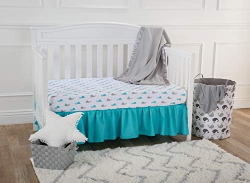 American Baby Company Fleece Blanket with Satin Trim Gray 30x40