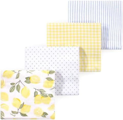Luvable Friends Little Treasure Flannel Receiving Blankets 4pk