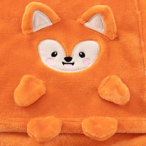 Babyhuggle Foldable Fox Plush Blanket for Newborn 1