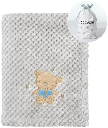 CREVENT 30X40 Fluffy Cozy Baby Blanket for Girls Boys Infants Toddlers
