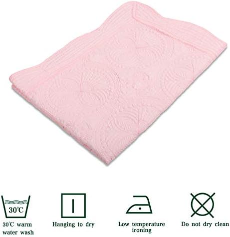 MONOBLANKS Baby Quilt Personalized Monogram Lightweight Embossed Throw Blanket