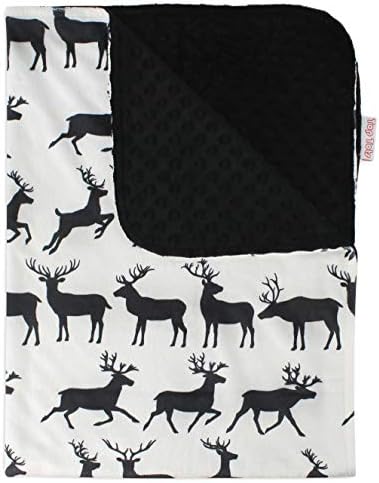 Top Tots Baby Blanket - Black Horned Animal Deer 1