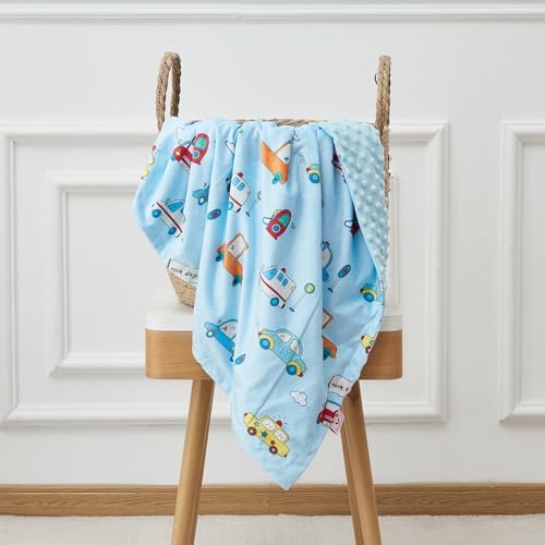QSTEHEML Soft Double Layer Baby Blanket for Boys Girls