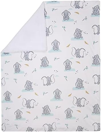Lambs Ivy Dumbo Baby Blanket - White Elephant