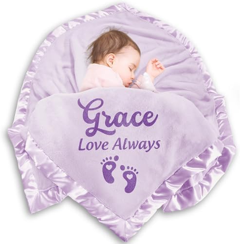 Yofair Personalized Baby Blanket with Name Customized Gift