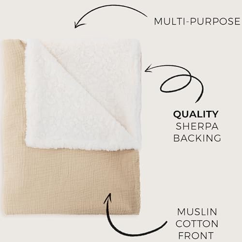 ZICOTO Soft Muslin Cotton Baby Blanket