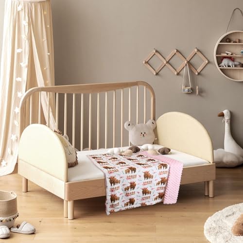 DCOOLGO Highland Cow Lovey Baby Blanket