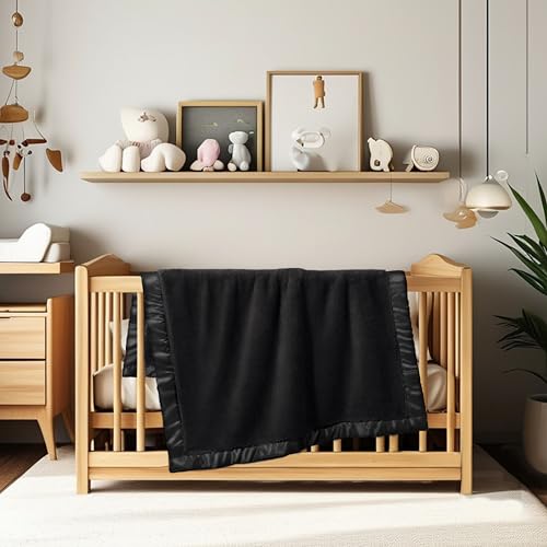 Pro Goleem Fleece Baby Blanket with Satin Trim 1