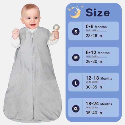 GUNTAIL Baby Sleep Sack 18-24 Months 2-Way Zipper