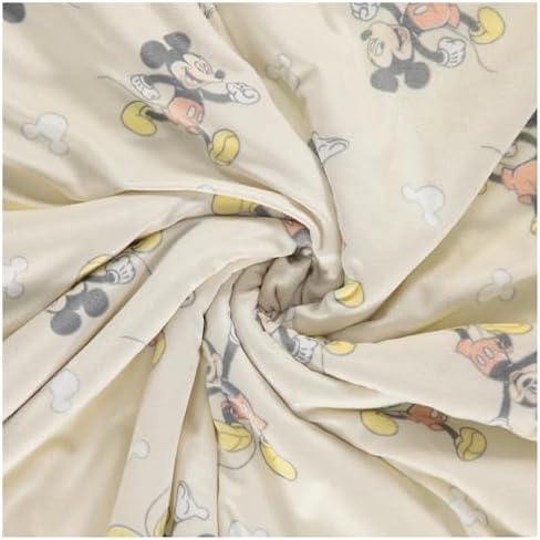 Disney Character Fuzzy Double Sided Baby Blanket with Mink and Sherpa