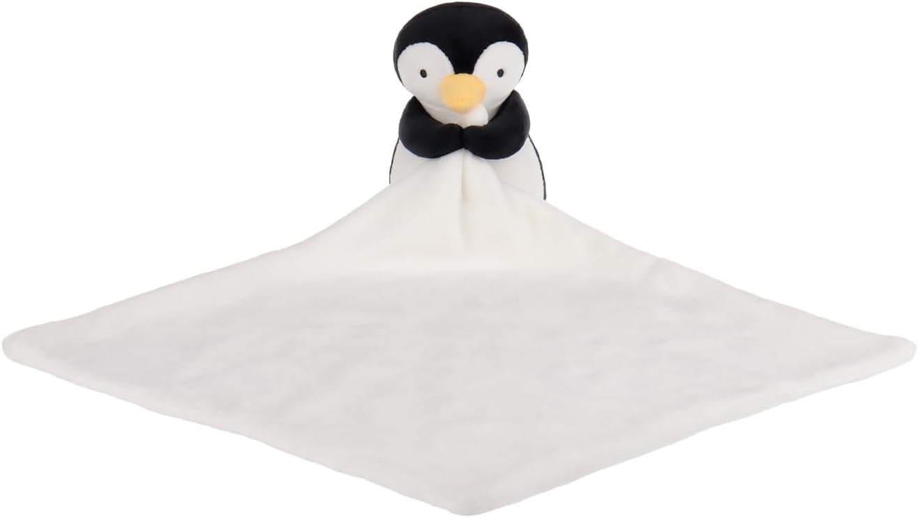 Apricot Lamb Black Penguin Security Blanket for Infants