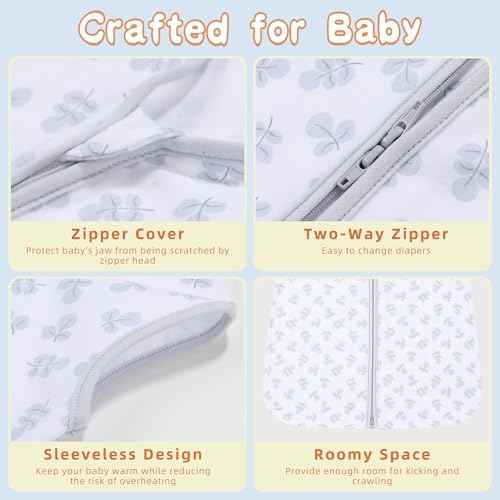 DaysU Cotton Baby Sleep Sack with Two-Way Zipper