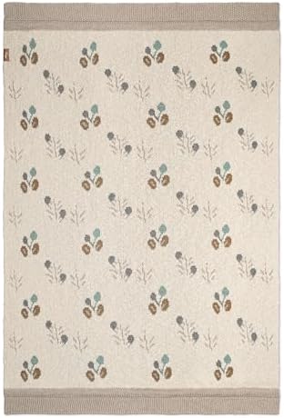 Crane Baby Organic Cotton Poppy Pattern Blanket