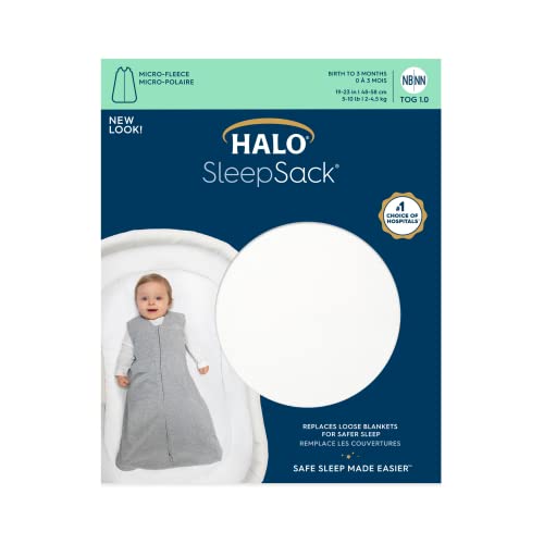 HALO Sleepsack Micro-Fleece Wearable Blanket TOG 05 Cream Small