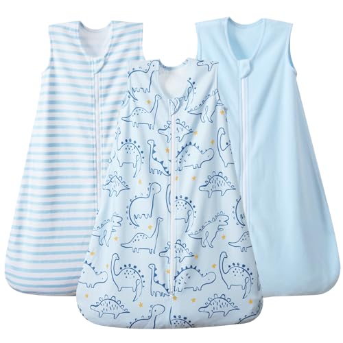 PHF 3 Pack Dinosaur Micro-Fleece Sleep Sack 0-6 Months