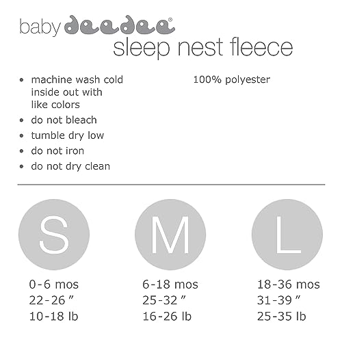 Baby Deedee Sleep Nest Fleece Sleeping Bag Ivory 6-18 Month