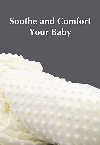 American Baby Company Heavenly Soft Chenille Receiving Blanket Cream 30 x 40