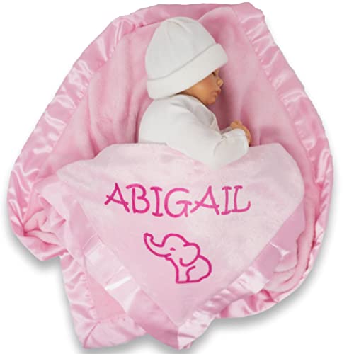 Custom Catch Personalized Baby Blanket - Elephant
