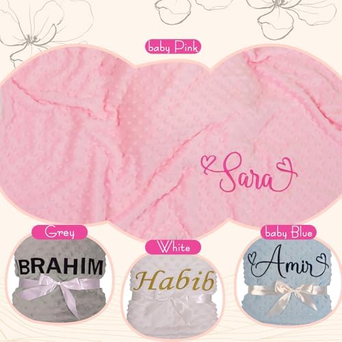 Personalized Baby Blanket with Name 27x35 Inch