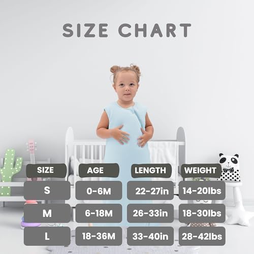 Little Softies Bamboo Rayon Toddler Sleep Sack 10 TOG 2-Way Zipper 1
