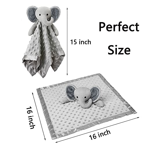 Pro Goleem Elephant Lovey Baby Blanket 16 Inch 1