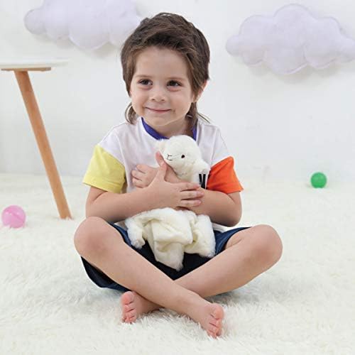 Apricot Lamb 14 Inch White Lamb Security Blanket
