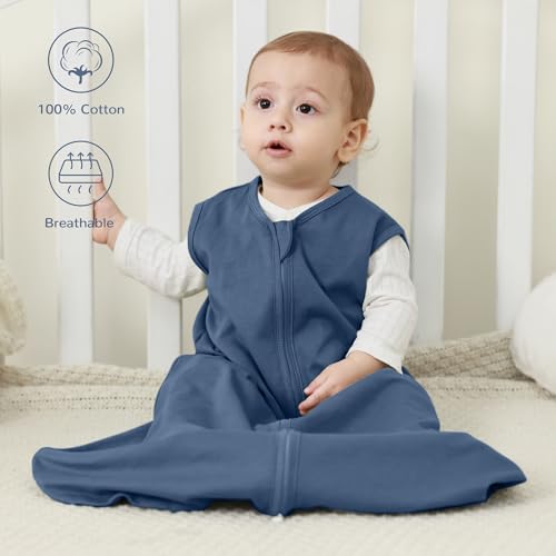 JELLYMONI 18-24 Months Sleep Sack 3 Pack 100 Cotton 05 TOG