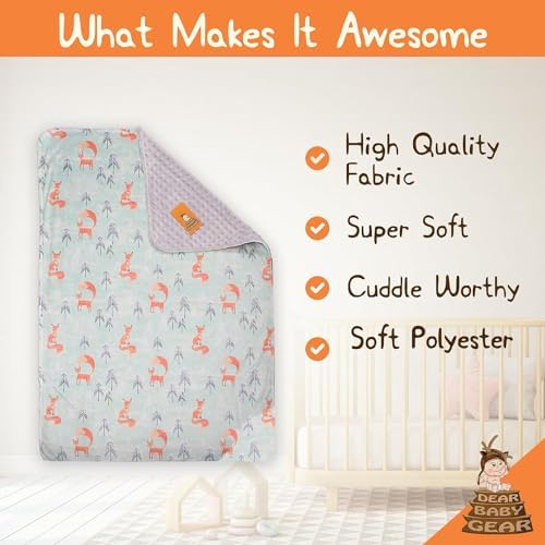 Dear Baby Gear Crib Blanket - Soft Cozy for Newborns