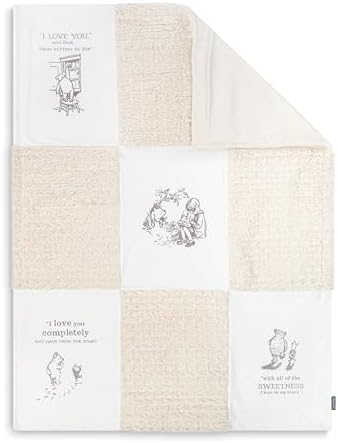 DEMDACO Pooh Classic Yellow Bear 30x40 Inch Blanket