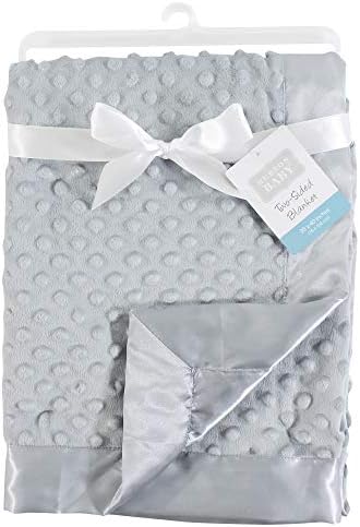 Hudson Baby Unisex Plush Mink Blanket Gray One Size