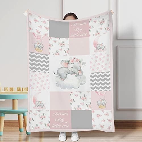 HawSkgFub Flannel Elephant Blanket for Baby Toddler Kids