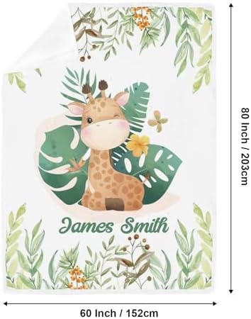Deven Cute Giraffe Cooling Blanket for Toddler