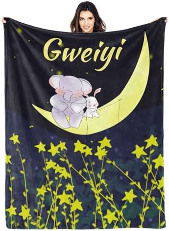 Personalized Baby Blanket with Name 40x50 Inches