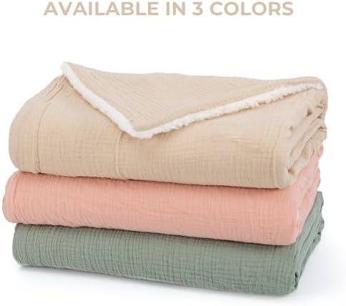 ZICOTO Soft Muslin Cotton Baby Blanket