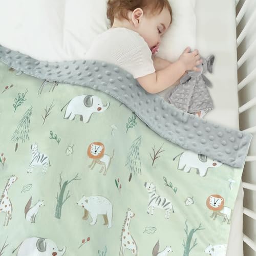 BORITAR Baby Blanket with Woodland Design 30x40 Inch