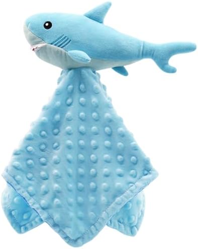 Gicoherero Shark Blanket Soft Plush 15 Inch Baby Lovey